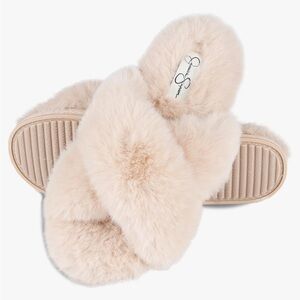 NWB Jessica Simpson Faux Fur Slippers